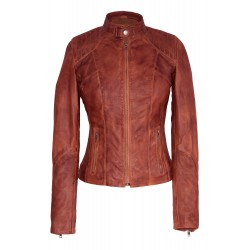 Dames Bruine Leren Jas Lady 5 Dames Bruine Leren Jas Lady 5